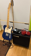 Fender Squire Telecaster blue mit Verstärker