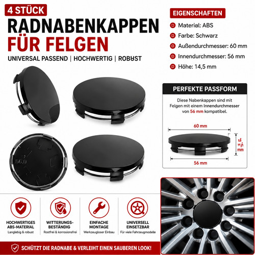 Radnabenkappen stück - radnabenkappen,