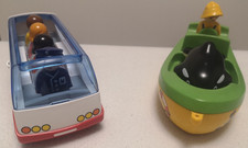 Playmobil 1.2.3 6773 Reisebus und  Fischerboot mit Orca und Fischer (Set 6739)