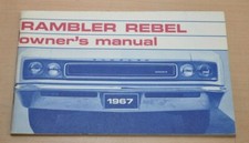 Rambler Rebel 6 V8 AMC Engine Owners Manual Instuctions Betriebsanleitung 1967