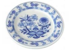 Puppenstube Miniatur - Porzellan Teller mit Zwiebelmuster 4 cm