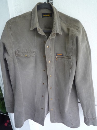 Jeanshemd hemd wrangler l - wrangler, gr