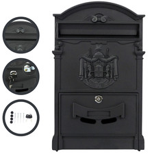 Verda Briefkasten Retro Antik Vintage Postkasten Wandbriefkasten Alu SN3663-2