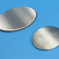 Ronde Oval Deckel Kappe Scheibe Edelstahl Blech Schild Gravieren V2A Geschliffen