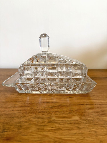 Vintage clear pressed - ,
