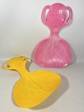 2 Stück Schneerutscher Porutscher Kinder Schneeflitzer Schlitten Rutschteller