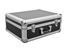 DJ LP Deck Plattenspieler Aluminium Aufbewahrung Flight Carry Case - leicht, schwarz