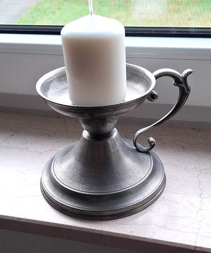 Zinn kerzenständer mit - zinn,