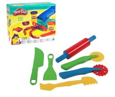 148,75 EUR/kg Play-Doh Fun Factory Knetpresse + Gowi Knetwerkzeug Knetmesser Set