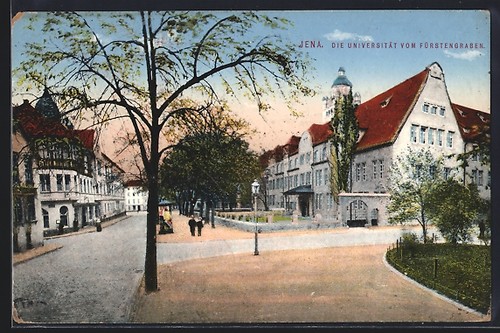 Ansichtskarte jena die - ansichtskarte, jena,
