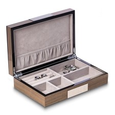 Lacquered Silver-tone Walnut