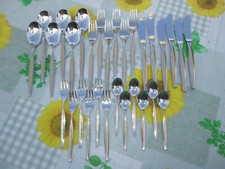 WMF Besteck Capri Cromargan 30 - teiliges Besteckset 6 Personen teilvergoldet