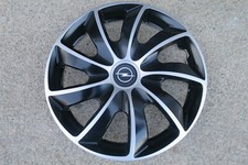 4 Alu-Design Radkappen in 15 Zoll "QUAD" silber/schwarz für Opel