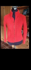Strickjacke selbstgestrickt ca. Gr. 36/38 rot