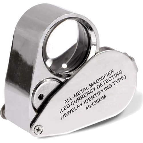 Juwelier lupe 40x metall led - 40x,