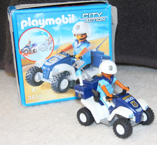 Playmobil 3655 polizei quad - playmobil,