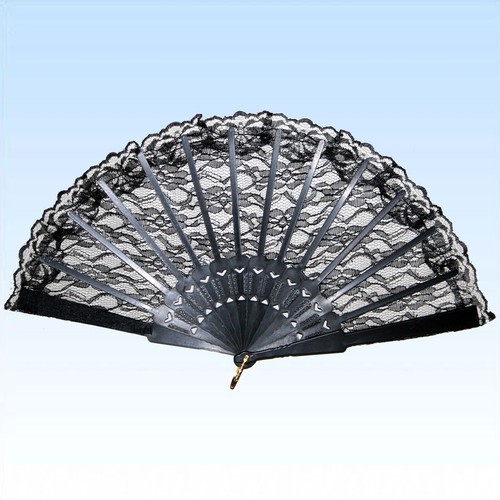 Eleganter fächer schwarz - fächer,