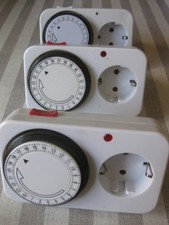 Zeitschaltuhr mit Steckdose für Innenräume 24 Stunden Unitec 3 Stück