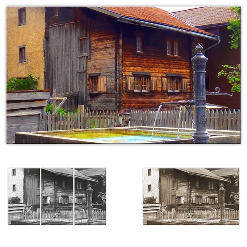 Bild auf leinwand - leinwand, altes