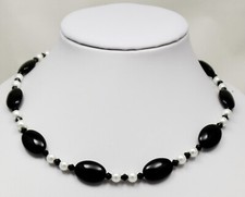 Schmuck,Ketten,Halsketten, Kristallglas-Perlen-Hals-Kette 35cm-60cm Neu 1  Stück