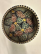 Schale Schüssel bemalt Handarbeit Töpferei Keramik Obst Gemüse Deko mediterran