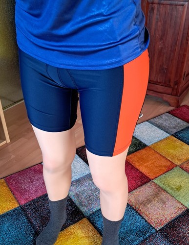 Lycra radlerhose blau orange - radlerhose,