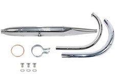 Auspuffanlage mit Blende für NSU Max, Standardmax, Supermax