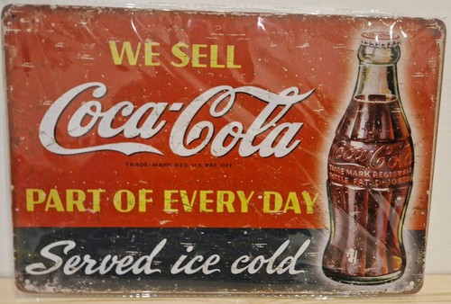 Blechschild coca cola 20x30cm - blechschild,