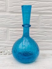 Glas vase mundgeblasen mit - vase,