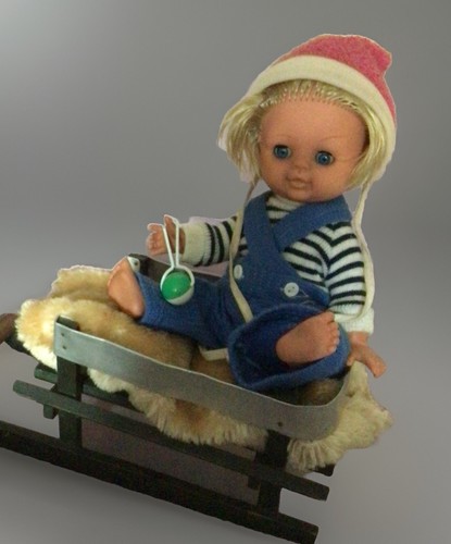 Ddr vintage puppe auf - ddr,