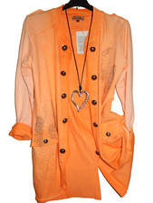 New Blazer 36-42 zweireihig Admiralsjacke Military Longjacke orange Jacke Mantel