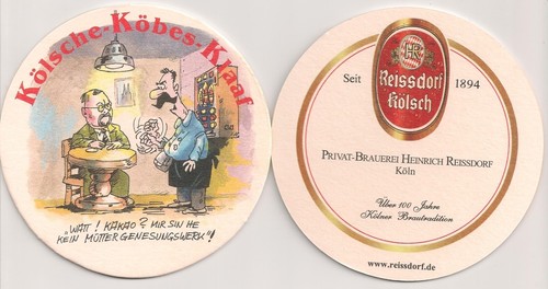 Reissdorf kölsch bierdeckel - reissdorf,