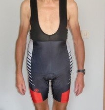 Radhose, Trägerradhose, Herren, kurz, mit Polster, Gr. XL