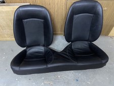 Peugeot 206 CC Rücksitz Rückbank Rücksitzbank Ledersitz Leder schwarz