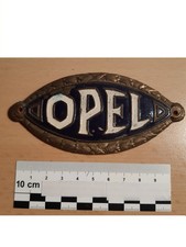 OPEL-Kühler-Emblem, 1928, "Opel-Auge", massiv, blau-weiss, 80 €