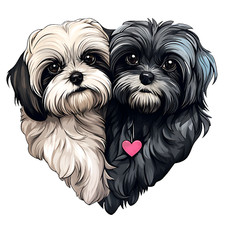 5X Shih Tzu Auto Aufkleber 9X9