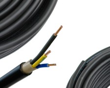(1,68€/m)NYY-J 3x2,5mm² / 3G2,5 Erdkabel Meterware 10-100m