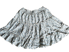 ONLY--ROCK--STUFENROCK--STREUBLÜMCHEN--WEIß BLAU--GR.S/M---