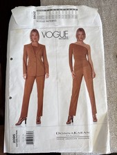 Schnittmuster  Voque 2095 Donna Karan Anzug Shirt USA 12 - 16 Deutsch Ca 38 - 42