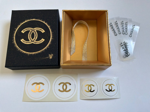Chanel box schwarz gold - box, aus