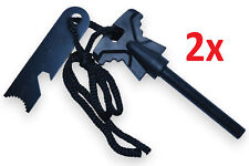 2x Feuerstarter Magnesium Feuerstahl XXL Feuerstab Feuerstein Outdoor Zündmetall