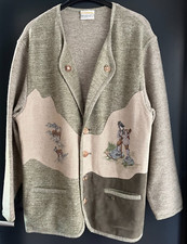 Herren Trachten Janker/Jacke grau/grün meliert ca. Gr. 46 v.  Stapf