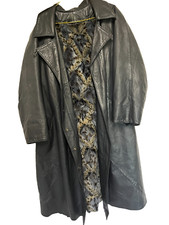 W!    Echt Toller Leder-Pelz-Mantel Schwarz XXL  Abnehmbarer Innen Pelz