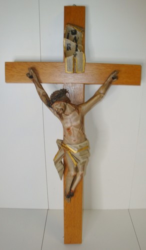 69cm holzkreuz jesus - holzkreuz,