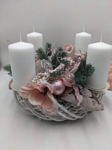 Adventskranz kugel stern - adventskranz,