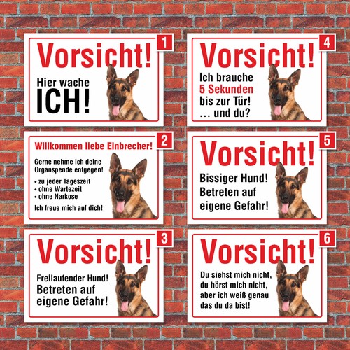 Vorsicht hier wache ich - vorsicht, ich"