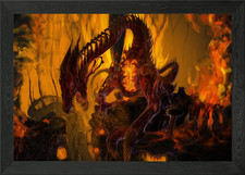 Moebius Drache gerahmtes