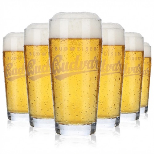 Budweiser bierglas gläser - 6x,