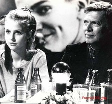 Katharina Böhm, Schauspielerin + Karlheinz Böhm - 1 Pressefoto - 15x17cm (4588)