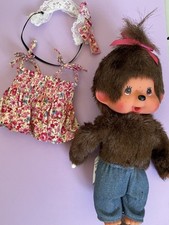 Monchhichi Monchichi Girl in Boutique DRess Flower Fashion  Jeans
